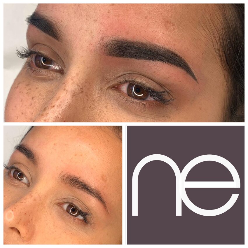 Natural Enhancement Semi Permanent Eyebrows Before And After