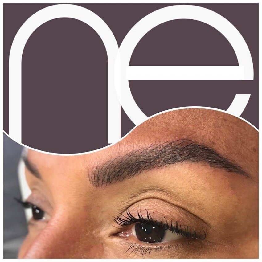 Natural Enhancement Semi Permanent Eyebrows Before And After