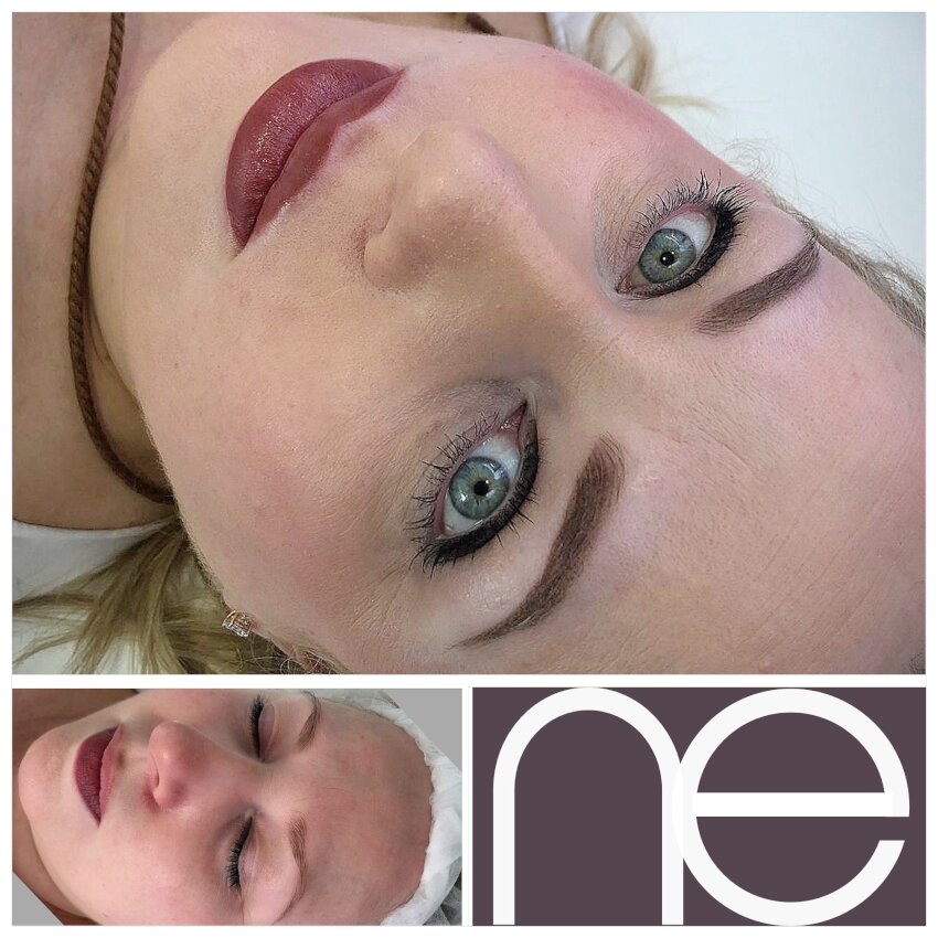 Natural Enhancement Semi Permanent Eyebrows Before And After