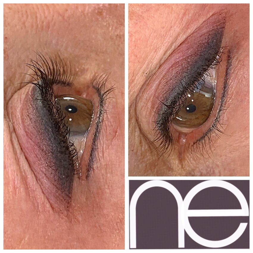 Natural Enhancement Semi Permanent Eyeliner Before And After